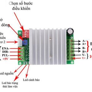SƠ ĐỒ KẾT NỐI MẠCH ĐIỀU KHIỂN ĐỘNG CƠ BƯỚC TB6560: